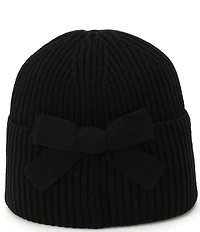 kate spade new york Asymmetric Bow Knit Beanie