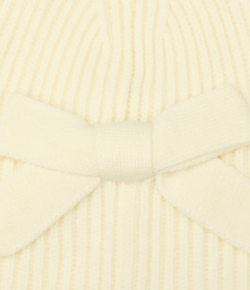kate spade new york Asymmetric Bow Knit Beanie