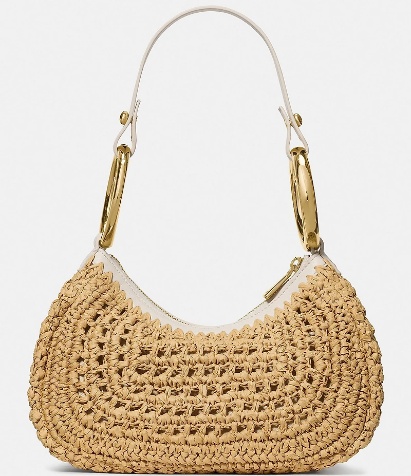 kate spade new york Bangle Handle Straw Convertible Shoulder Bag