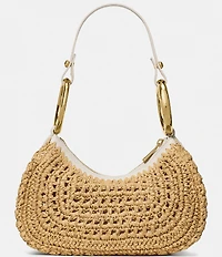 kate spade new york Bangle Handle Straw Convertible Shoulder Bag