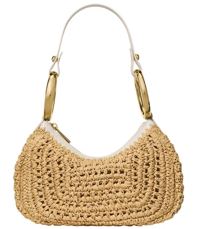 kate spade new york Bangle Handle Straw Convertible Shoulder Bag