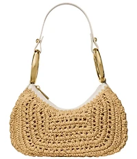 kate spade new york Bangle Handle Straw Convertible Shoulder Bag