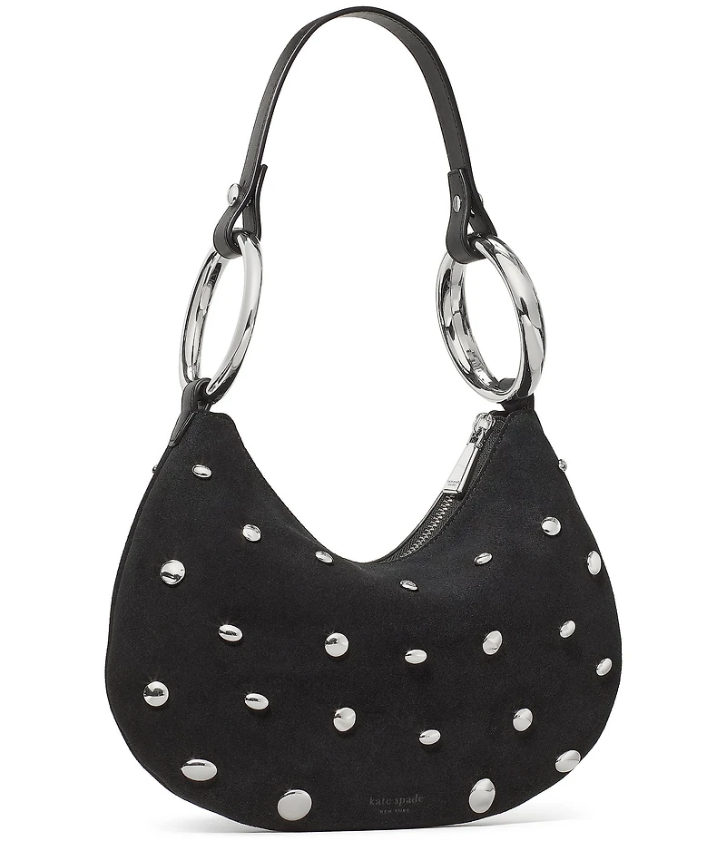 kate spade new york Bangle Studded Suede Convertible Bracelet Bag