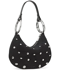 kate spade new york Bangle Studded Suede Convertible Bracelet Bag