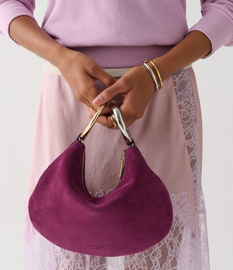 kate spade new york Bangle Suede Convertible Bracelet Bag