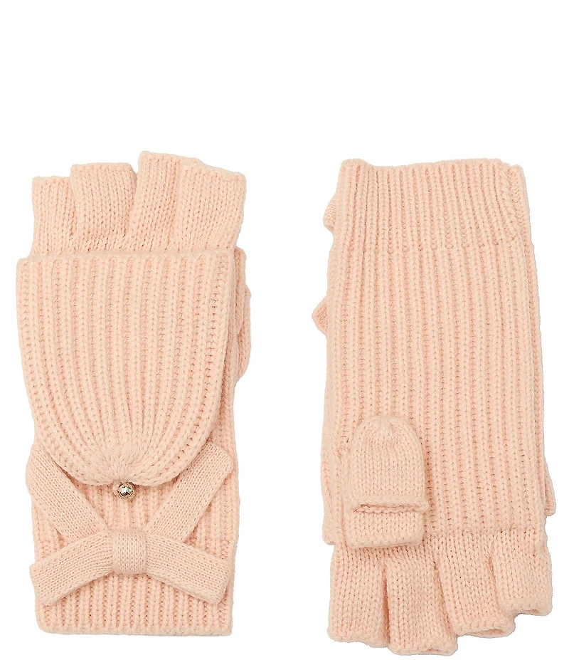 kate spade new york Bow Pop Knit Flip Top Mittens