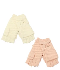 kate spade new york Bow Pop Knit Flip Top Mittens