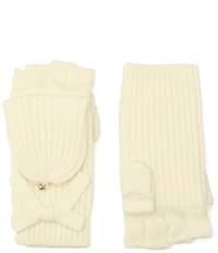 kate spade new york Bow Pop Knit Flip Top Mittens