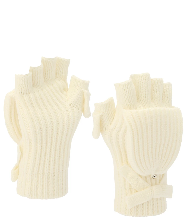 kate spade new york Bow Pop Knit Flip Top Mittens