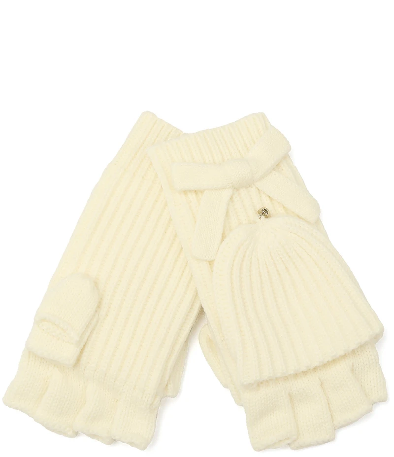kate spade new york Bow Pop Knit Flip Top Mittens