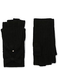 kate spade new york Bow Pop Knit Flip Top Mittens
