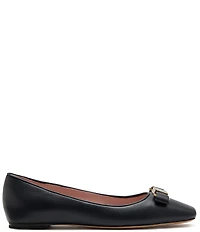 kate spade new york Bowdie Leather Bow Logo Detail Ballet Flats