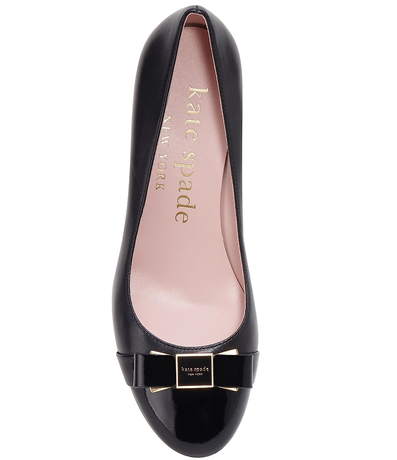 kate spade new york Bowdie Leather Bow Detail Dress Pumps