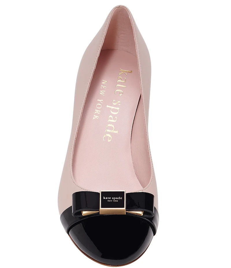 kate spade new york Bowdie Leather Bow Detail Dress Pumps