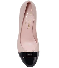 kate spade new york Bowdie Leather Bow Detail Dress Pumps