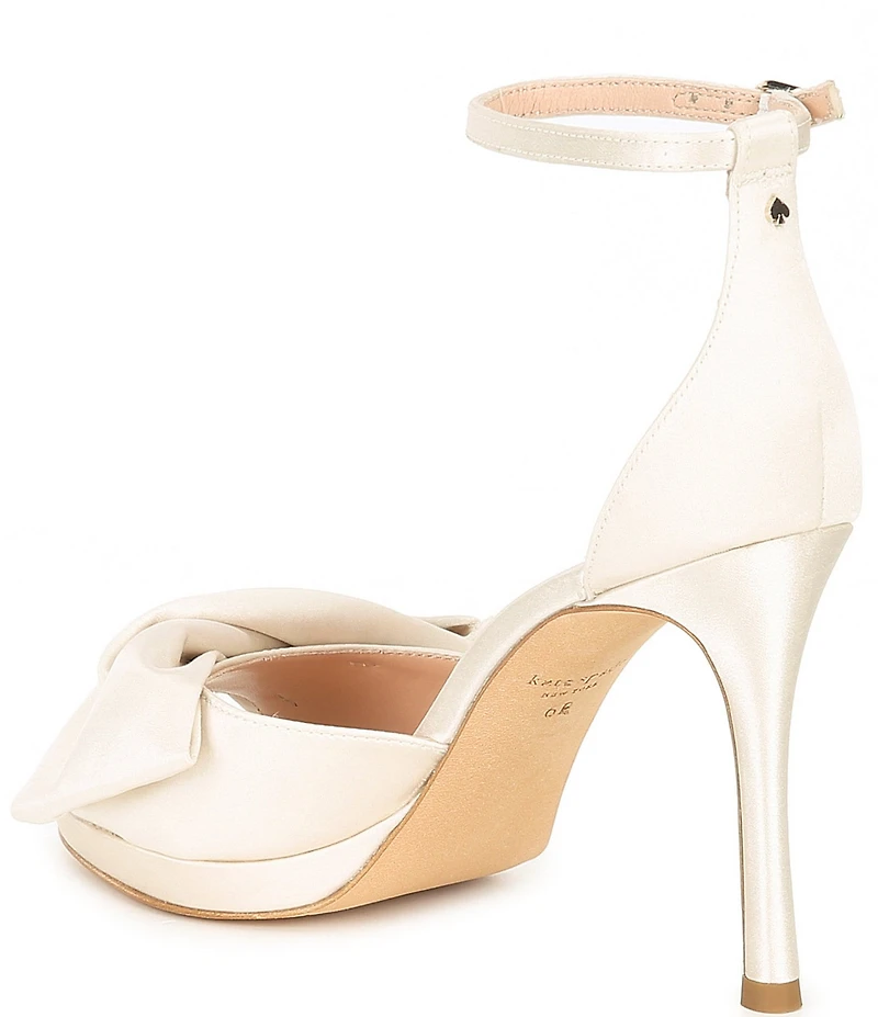 kate spade new york Bridal Bow Satin Dress Sandals