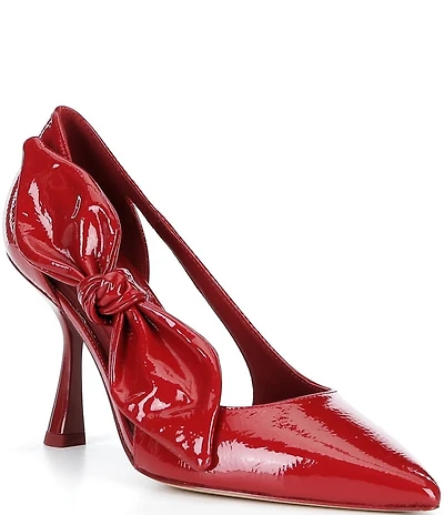 kate spade new york Bunnie Side Bow Patent Leather Pointed Toe Pumps