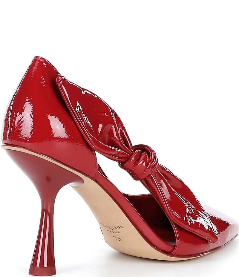 kate spade new york Bunnie Side Bow Patent Leather Pointed Toe Pumps