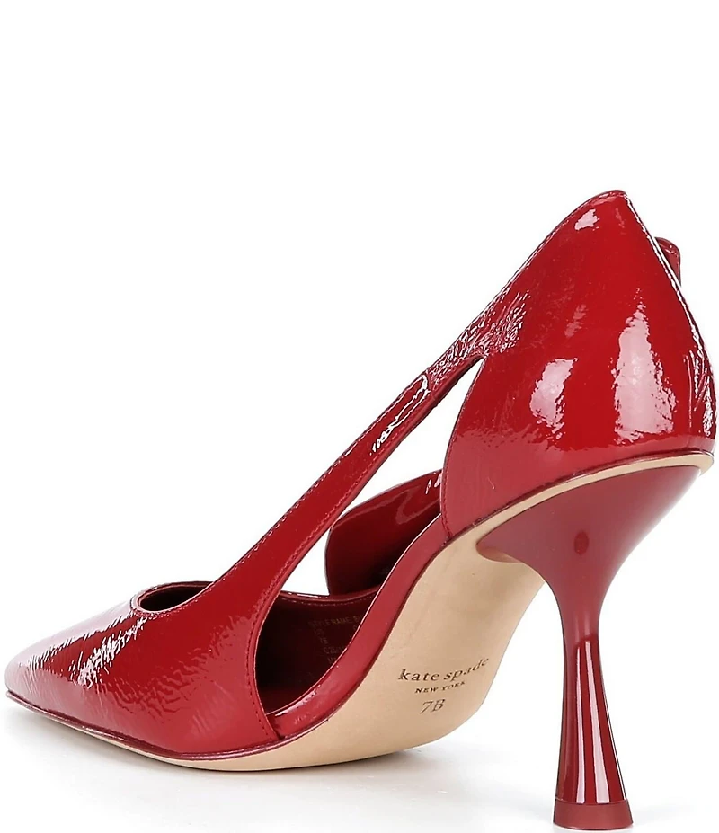 kate spade new york Bunnie Side Bow Patent Leather Pointed Toe Pumps