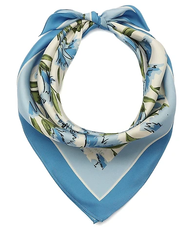 kate spade new york Carnations Silk Bandana Scarf