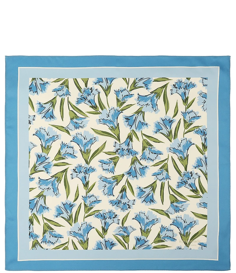kate spade new york Carnations Silk Bandana Scarf