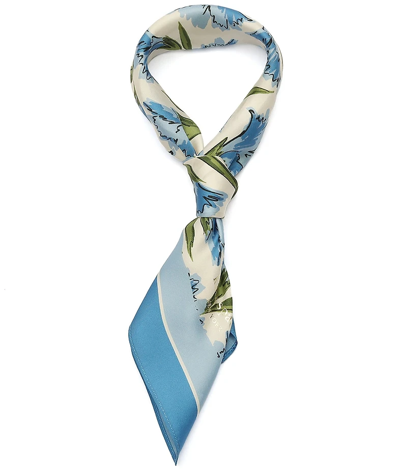 kate spade new york Carnations Silk Bandana Scarf