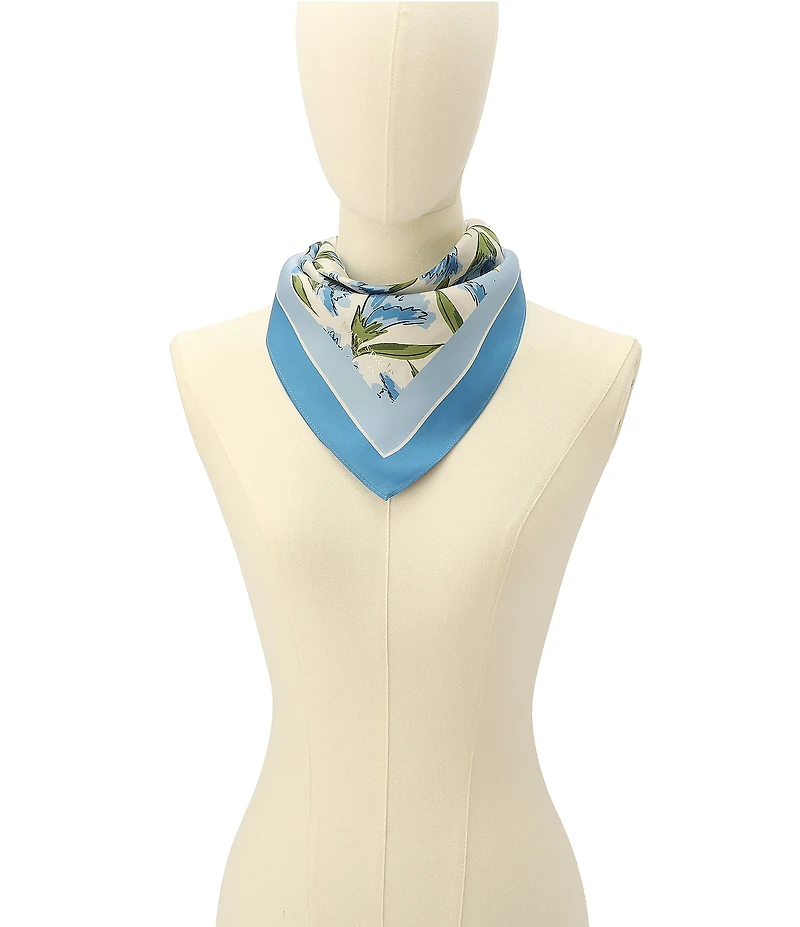 kate spade new york Carnations Silk Bandana Scarf