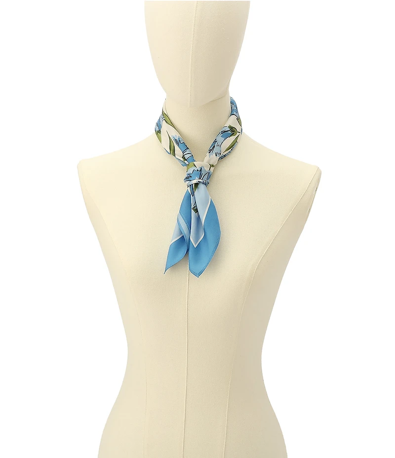 kate spade new york Carnations Silk Bandana Scarf