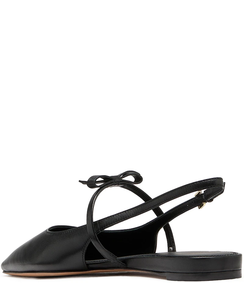 kate spade new york Carolina Leather Bow Detail Mary Jane Slingback Flats