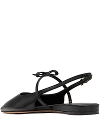 kate spade new york Carolina Leather Bow Detail Mary Jane Slingback Flats