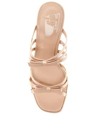 kate spade new york Carolina Patent Leather Bow Slide Sandals