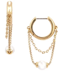 kate spade new york Chain Huggie Hoop Earrings