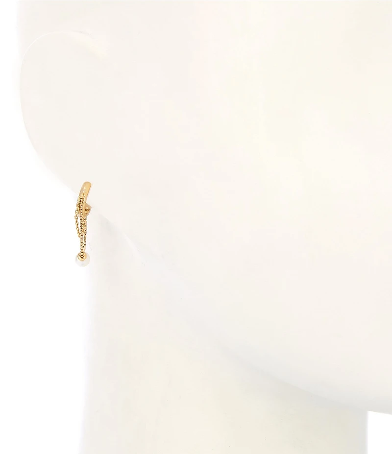 kate spade new york Chain Huggie Hoop Earrings