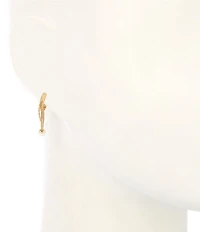 kate spade new york Chain Huggie Hoop Earrings