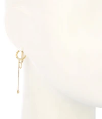kate spade new york Chain Reaction Stud Front Back Earrings