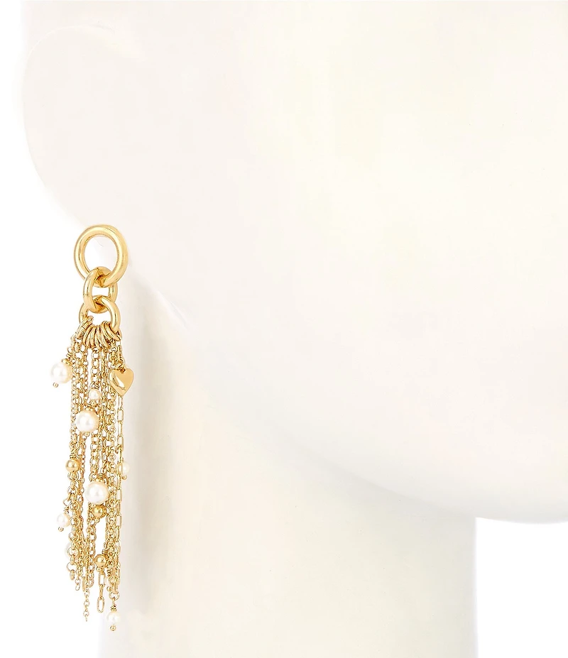 kate spade new york Chain Reaction Tassel Linear Earrings