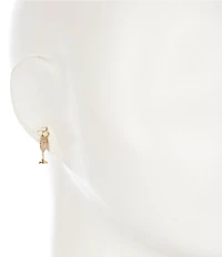 kate spade new york Cheers To That Crystal Pearl Novelty Stud Earrings
