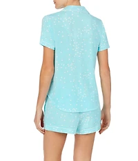 kate spade new york Confetti Dot Printed Mrs. Shorts & Top Jersey Bridal Pajama Set