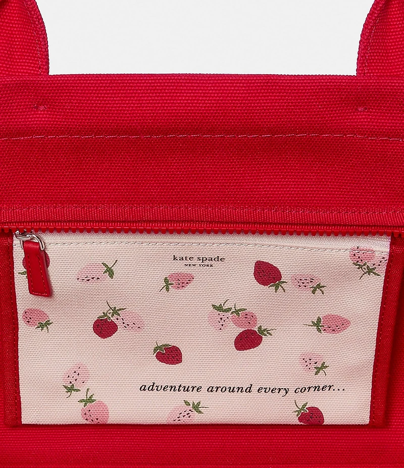 kate spade new york Dash Strawberry Canvas Tote Bag