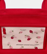kate spade new york Dash Strawberry Canvas Tote Bag