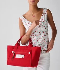 kate spade new york Dash Strawberry Canvas Tote Bag
