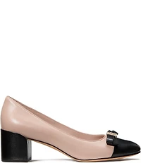 kate spade new york Deco Bow Leather Ballet Pumps