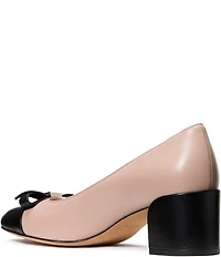 kate spade new york Deco Bow Leather Ballet Pumps
