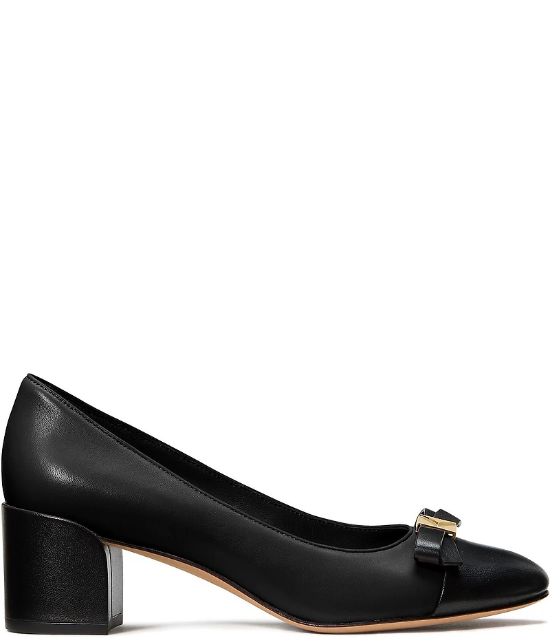 kate spade new york Deco Bow Leather Ballet Pumps