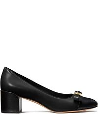 kate spade new york Deco Bow Leather Ballet Pumps