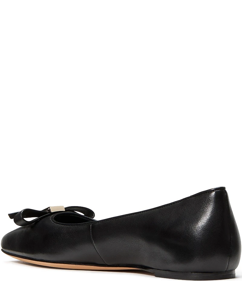 kate spade new york Deco Bow Leather Flats