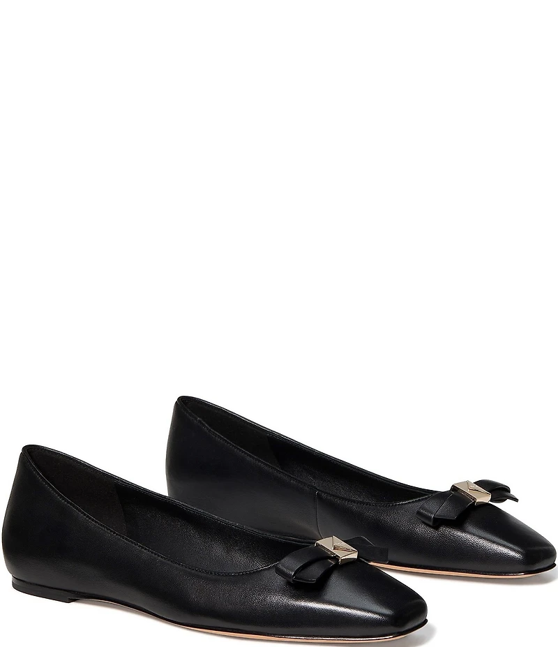kate spade new york Deco Bow Leather Flats