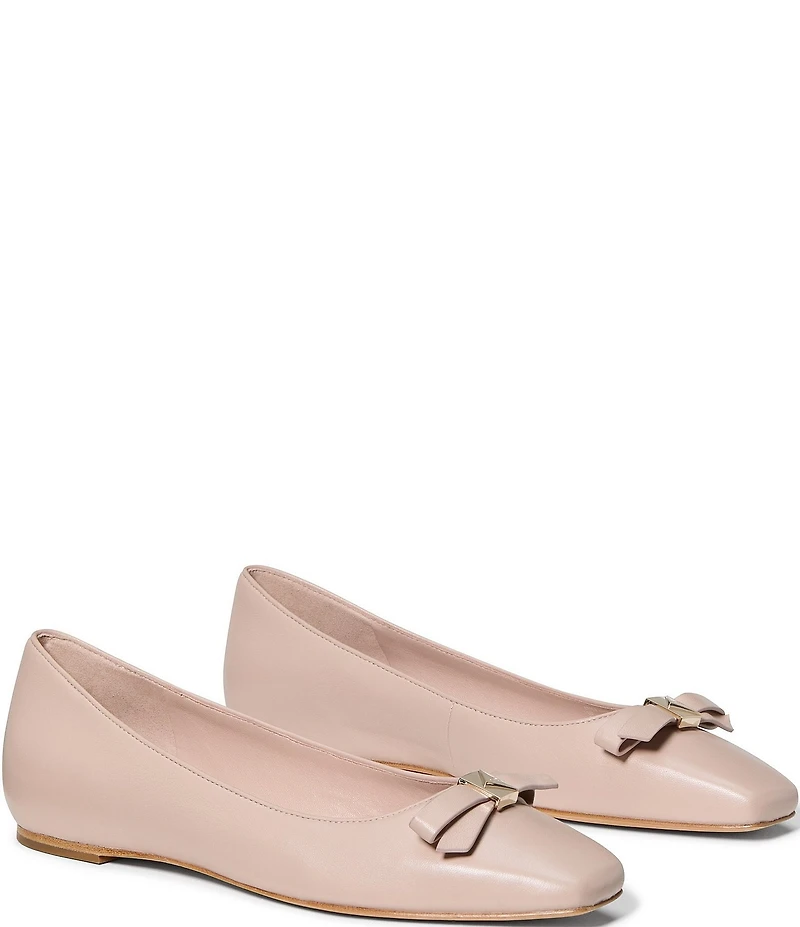 kate spade new york Deco Bow Leather Flats