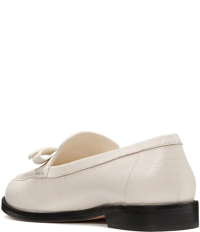 kate spade new york Deco Bow Leather Loafers