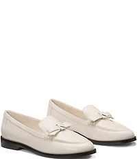 kate spade new york Deco Bow Leather Loafers